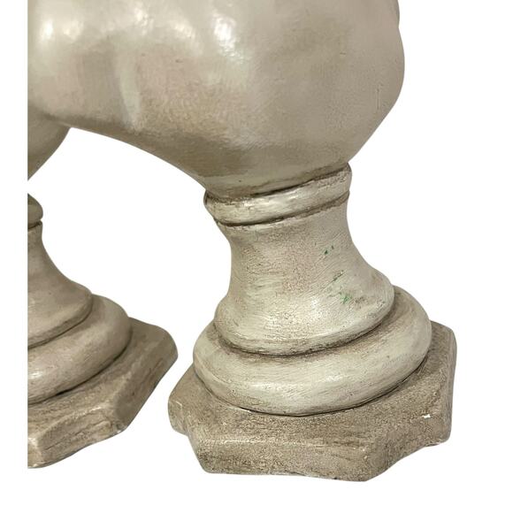 VINTAGE ALexander Backer CO. ABCO Chalkware Boy And Girl Bust Statue 10" - Picture 10 of 11